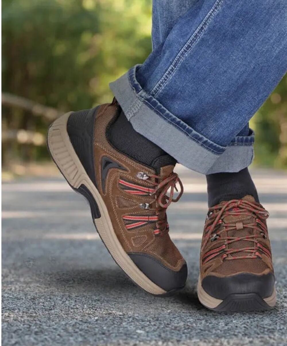 OrthoFeet BioFit Sorrento Brown Sneakers Men's Size 11.5 (2E) Wide MODEL: 642